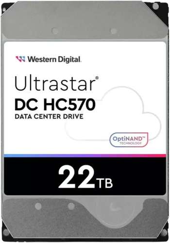 Жесткий диск WD Ultrastar DC HC570 WUH722222ALE6L4,  22ТБ,  HDD,  SATA III,  3.5" [0f48155]